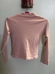 Cute Pink Mock Neck Top