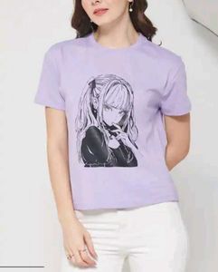 Anime Graphic Lavender T-Shirt