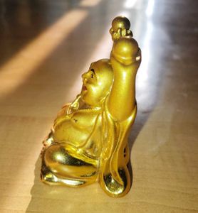 Golden Buddha Statue - Good Luck Charm