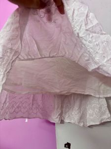 White Eyelet Mini Skirt