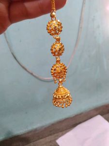 Gold-Plated Brass Golden Jhumki For Womens