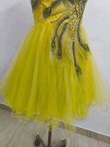 Yellow Embroidered Dress