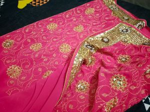 Beautiful Pink Saree