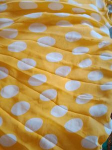 Yellow Polka Skurt