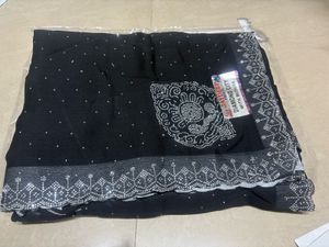 Elegant Black Saree