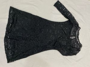 Elegant Black Lace Dress