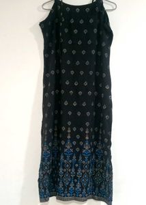 Elegant Black Printed Kurta