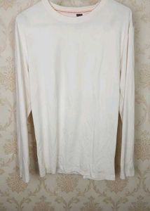 White Graphic Print Tee