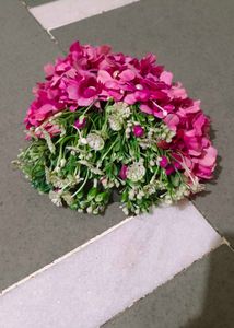 Floral Hair Bun Accessory