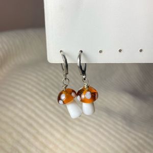 Earring combo: Pearl &amp; Mushroom