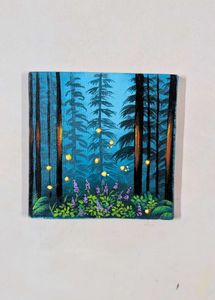 Mini Enchanted Forest Painting