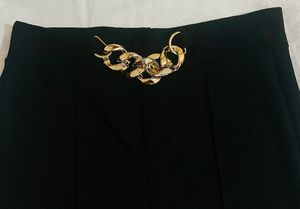 Black Trousers With Golden Chain