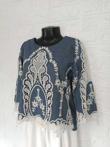 Imported Boho Embroidered Top