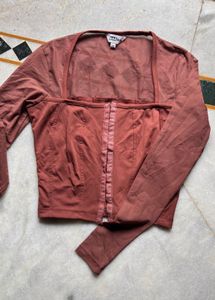 Brown Corset Top