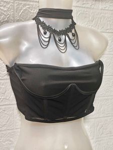 Black Corset Top Small Size