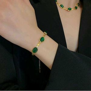 Emerald Green &amp; Gold Jewelry Set