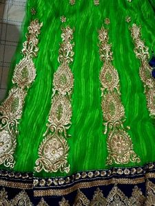 Green Embellished Dupatta
