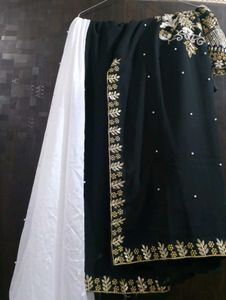 Elegant Black &amp; Gold Embroidered Kurti