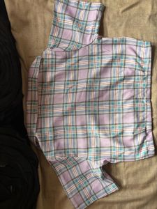 Pastel Plaid Button-Down