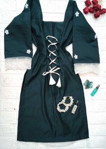 Corset Back Long Kurti 🎀