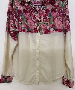 Floral &amp; Cream Button Down