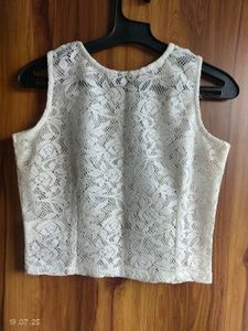 White Lace Tank Top
