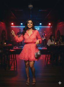 💖Retro Pop Zig-Zag Mini Dress:Brunch 2 Jazz VIBES