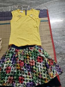 Weater Top Floral Skirt