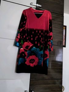 Floral Velvet Dress