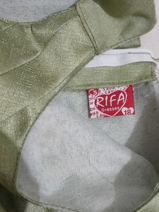 Green Party Dress(pistagreen)