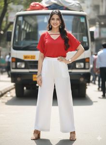 Zara Ruby Red Kaftan Top ❤️ Effortless Glam ✨