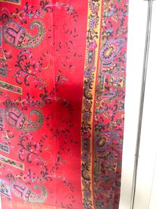 Red Paisley Saree
