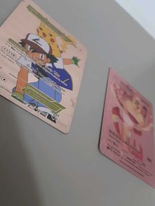 Pokemon Trading Cards 2 Rare Rose Gold Card