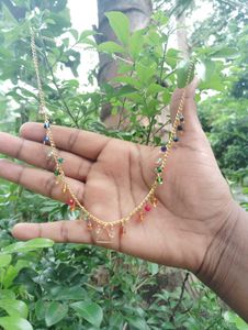 Colorful Crystal Dangle Necklace