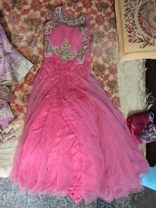Elegant Pink Ethnic Gown