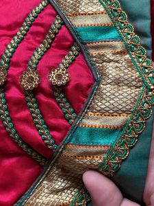 Semi Dark Pink Colour Paithani With Blouse