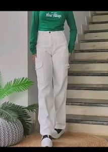 Zara White Cargo