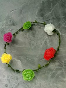 Colorful Floral Crown Headband