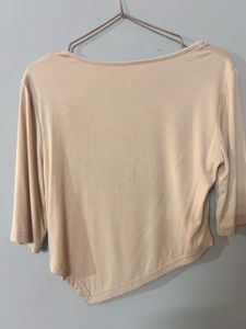Elegant Beige Floral Top