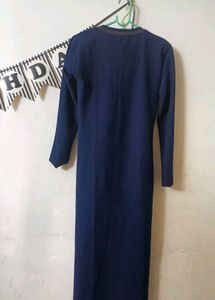 Navy Blue Long Sleeve Dress