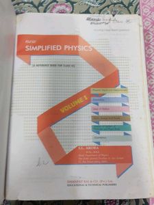 Physics S.L Arora Volume 1 And 2