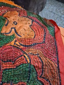 Colorful tussher silk saree