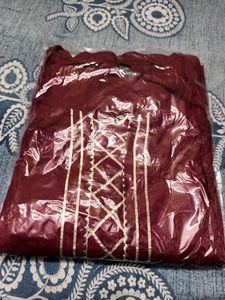 Maroon Kurta