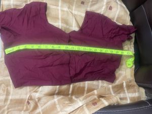Elegant Beige colour Tussar Silk with Maroon butti