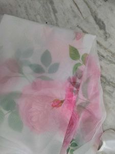 Beautiful Oraganza Saree+ Blouse