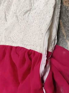 Pink &amp; White Layered Dress