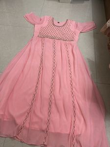 Peach Embellished Gown