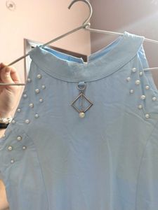 Light Blue Sleeveless Dress