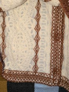 Lace Detail Cropped Cardigan