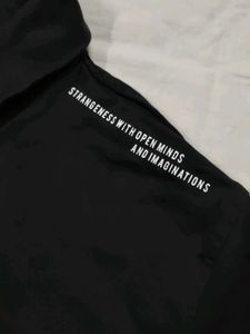 Graphic Print Turtleneck Tee